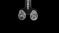 3.09 Carats Lab Grown Diamond 14K Gold Earrings