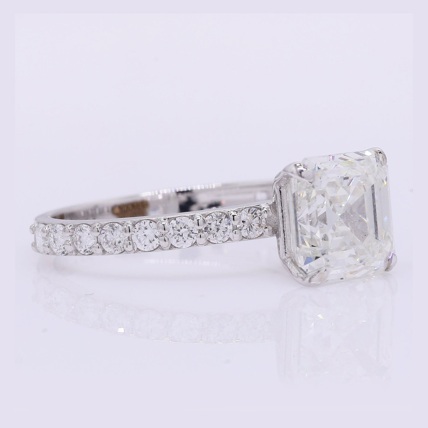 3.32 Carats Lab Grown Diamond 14K Gold Ring