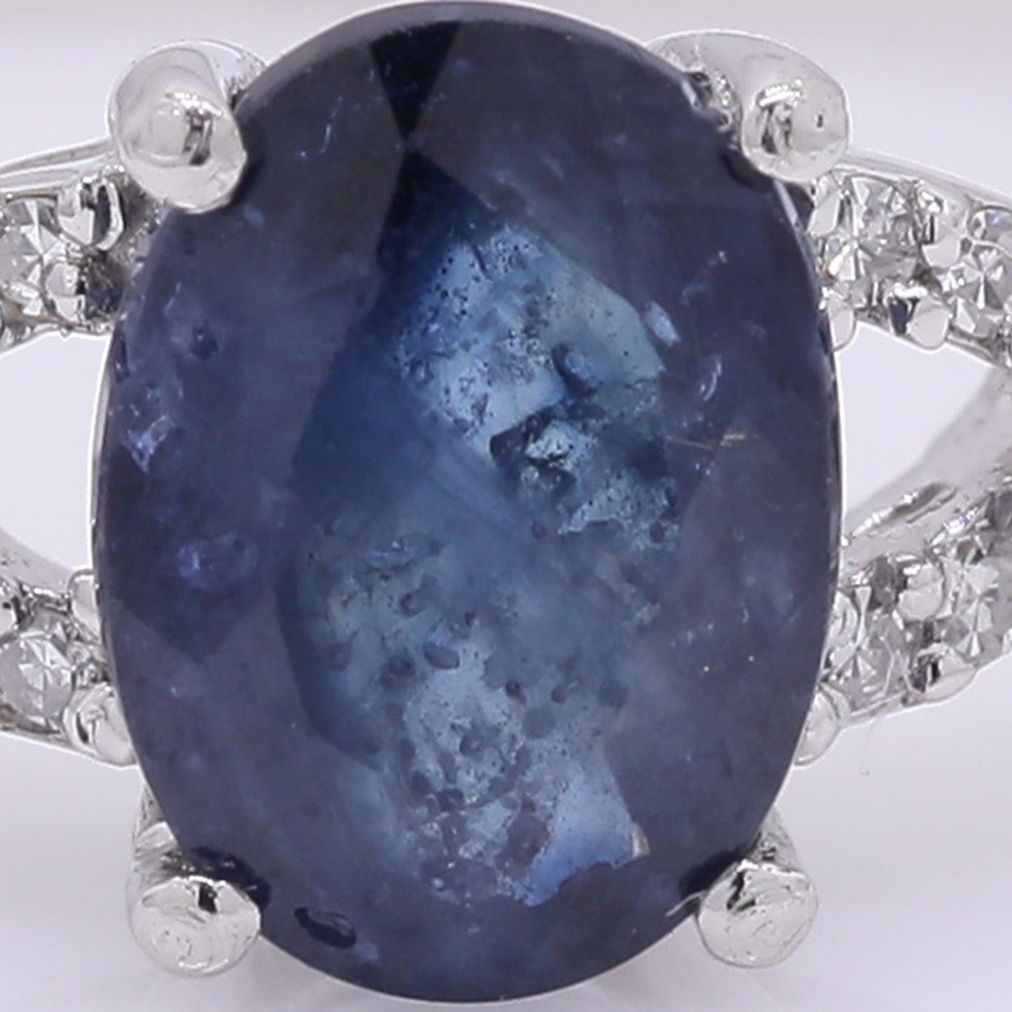 1.43 Ct Oval Mixed Cut Natural Sapphire 950 Platinum Ring