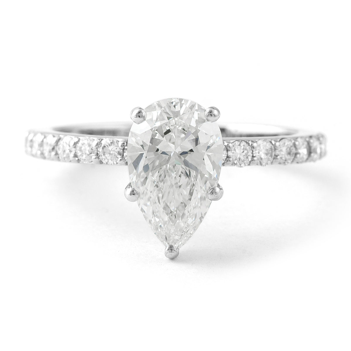 2.02 Carats Lab Grown Diamond 950 Platinum Ring