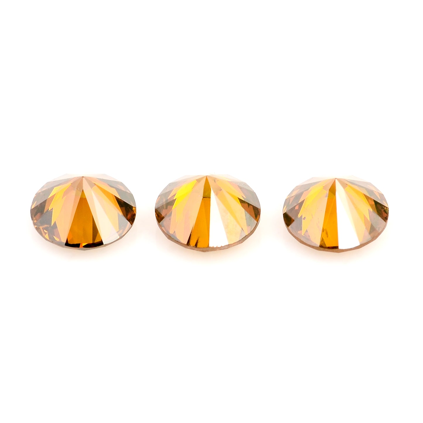 0.54 Red Diamond Round Loose Gemstone
