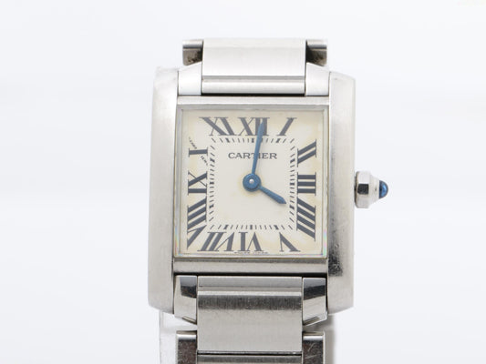 Cartier - W51008Q3 - Tank Francaise White Dial Ladies Quartz Watch, 20mm
