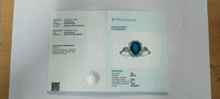1.55 Ct Oval Mixed Cut Natural Sapphire 14K Gold Ring