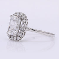 2.40 Carats Lab Grown Diamond 950 Platinum Ring