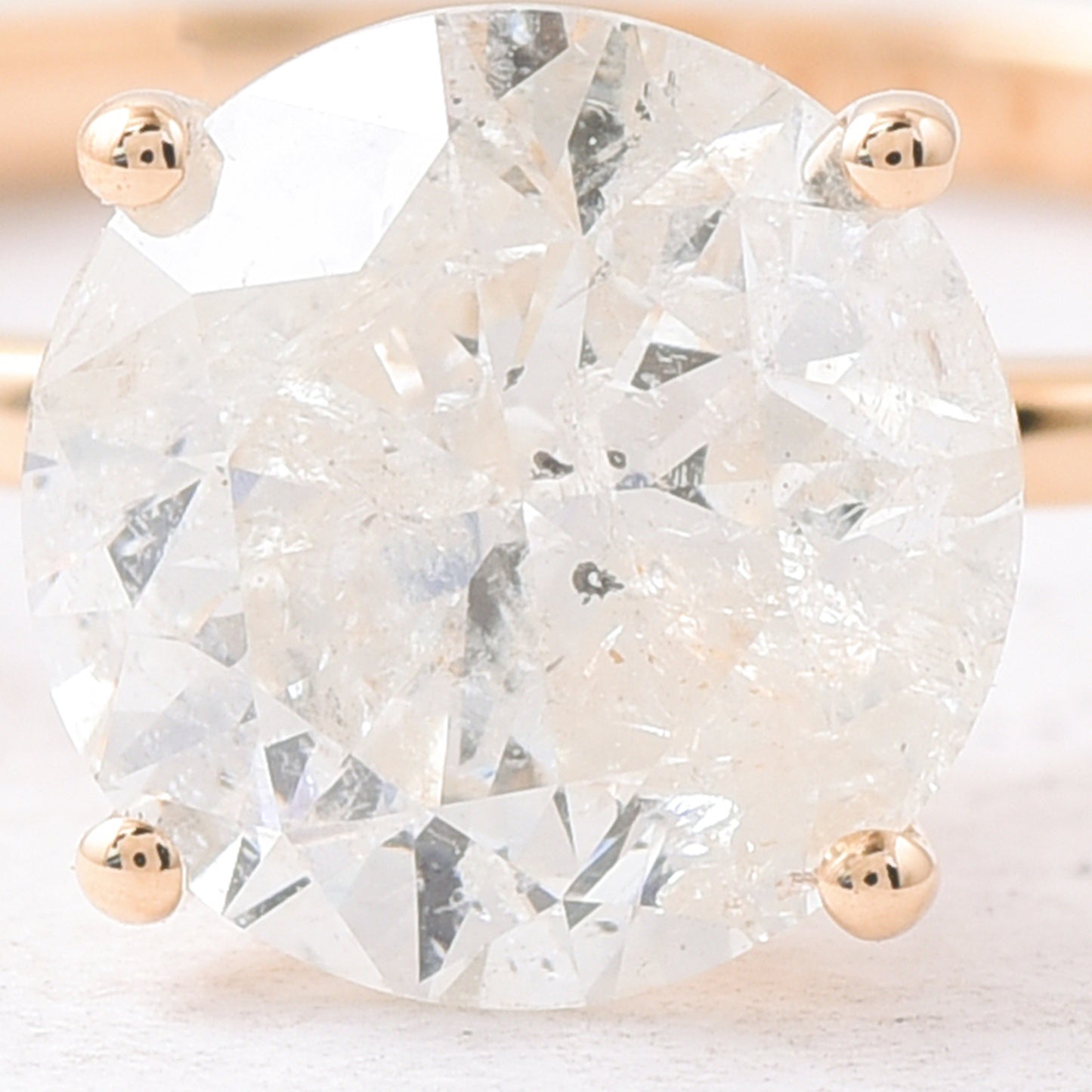 2.02 Ct Round Diamond 14K Gold Ring