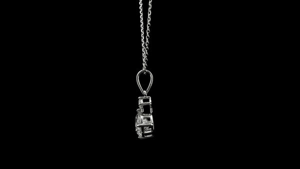 1.14 Ct Round Lab Grown Diamond 14K Gold Pendant