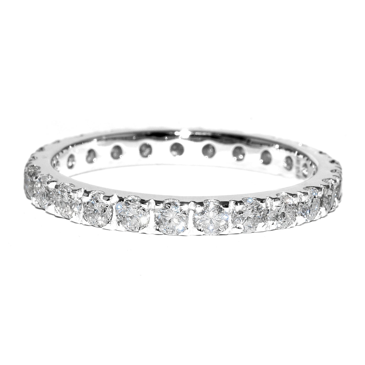 1.55 Ct Round Moissanite 925 Sterling Silver Ring