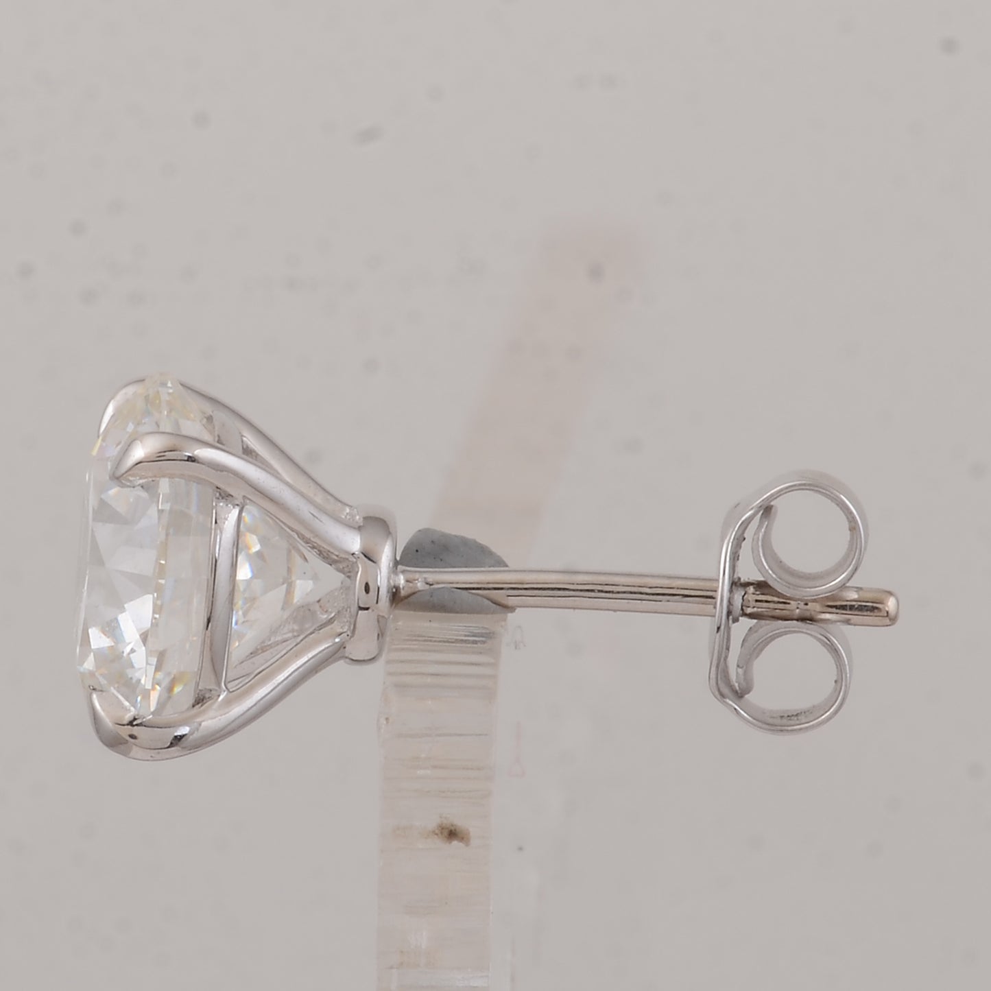 4.02 Carats Lab Grown Diamond 14K Gold Earrings