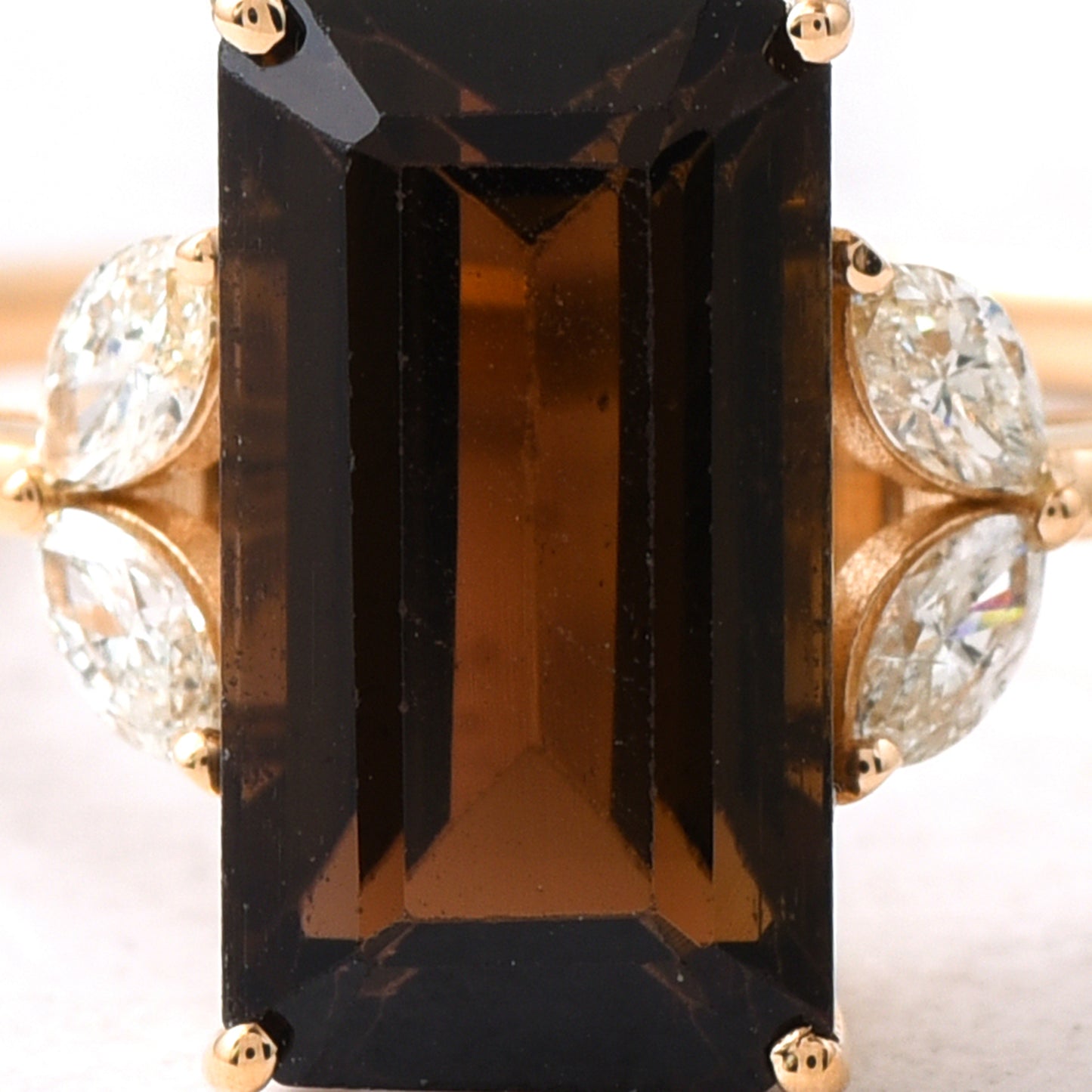3.35 Ct Octagon Tourmaline 14K Gold Ring