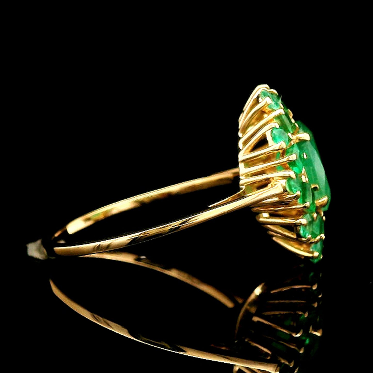 1.71 Ct Oval Emerald 14K Gold Ring