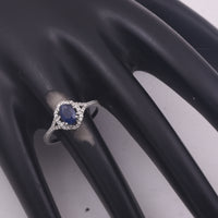 1.19 Ct Oval Mixed Cut Natural Sapphire 950 Platinum Ring