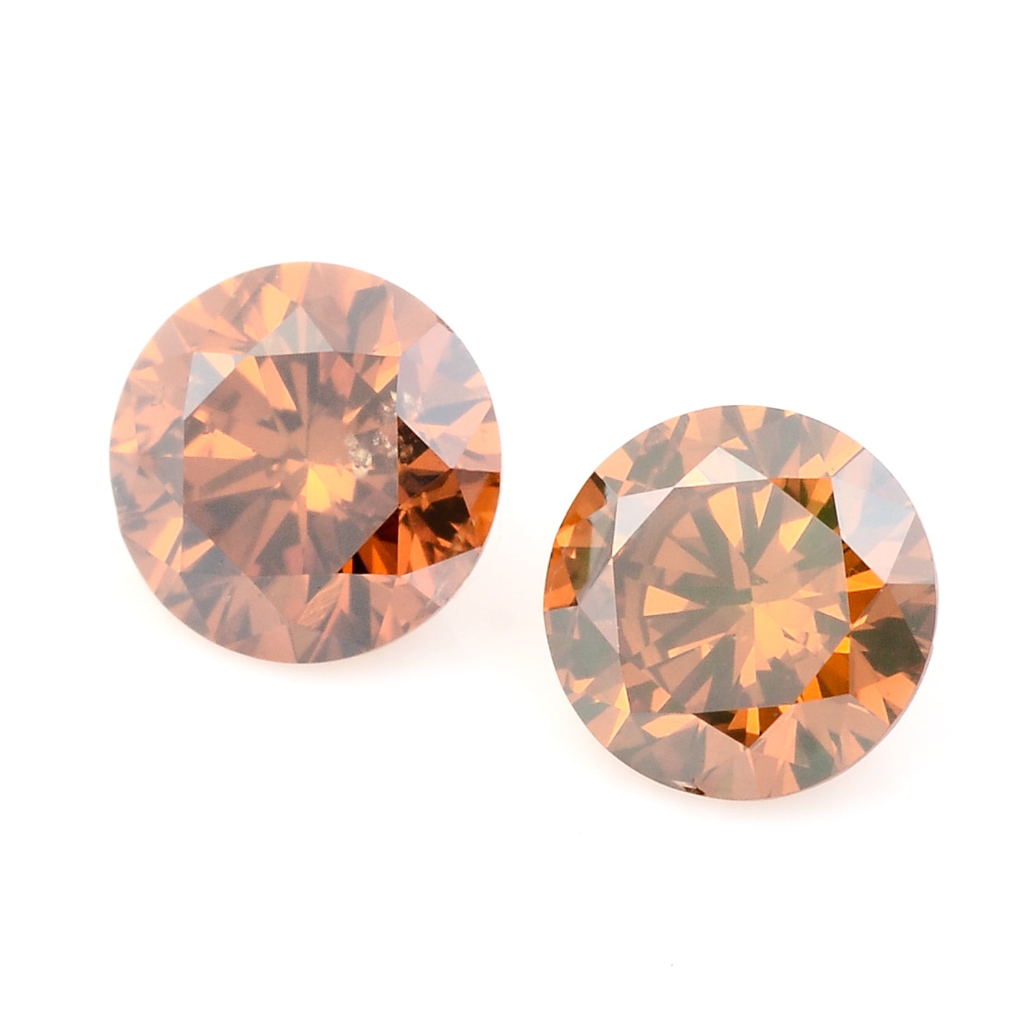 0.50 Red Diamond Round Loose Gemstone