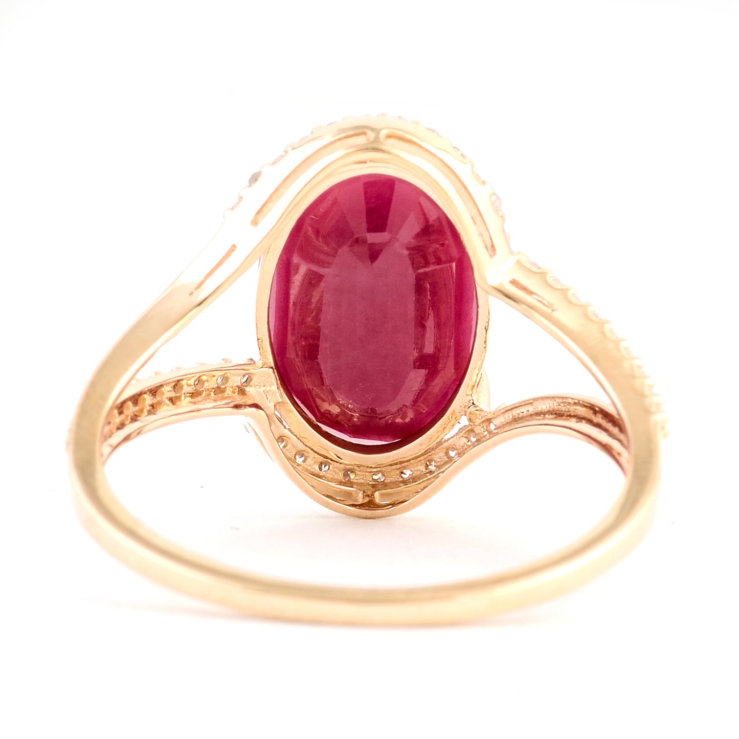 3.36 Carats Natural Corundum Ruby 14K Gold Ring
