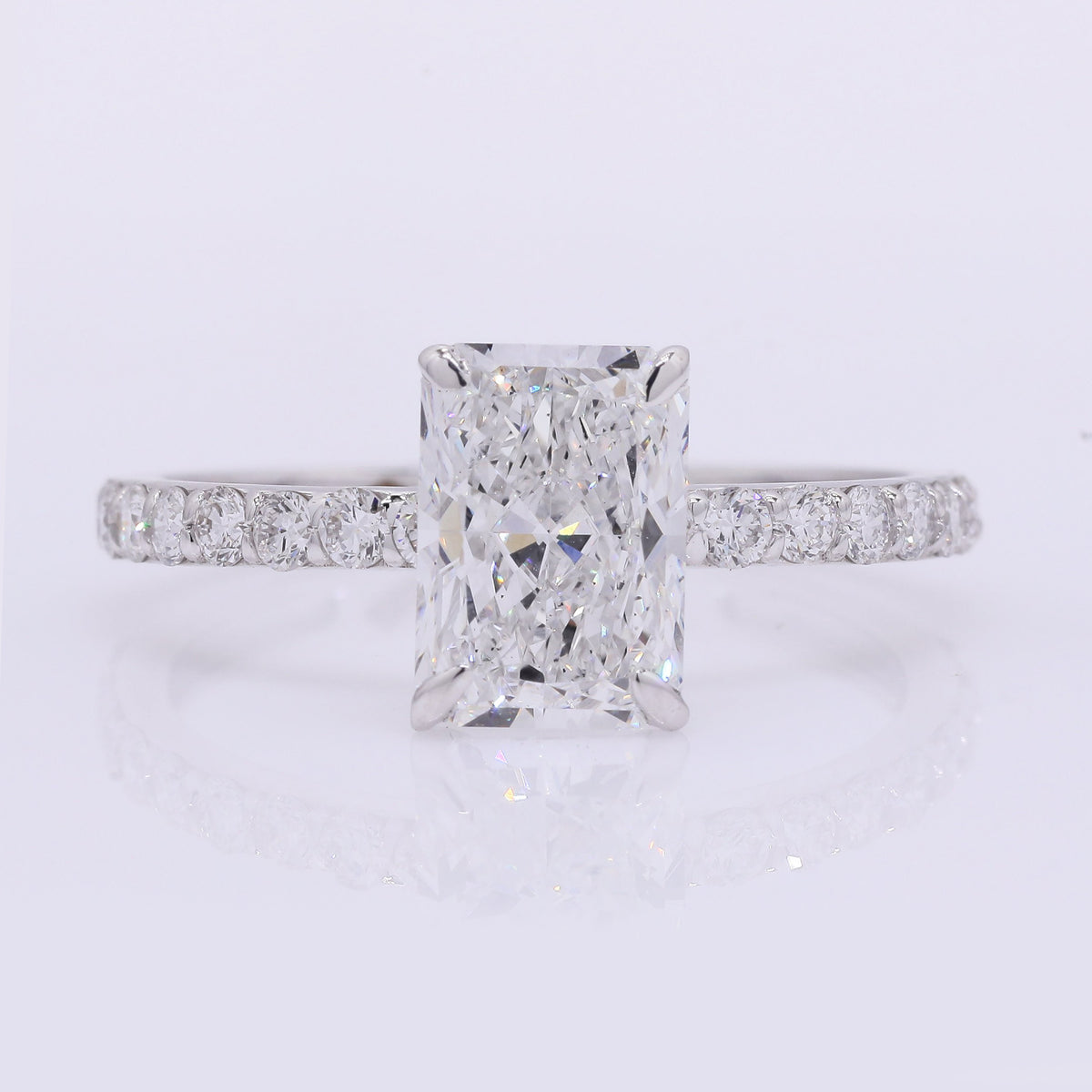 2.42 Carats Lab Grown Diamond 14K Gold Ring