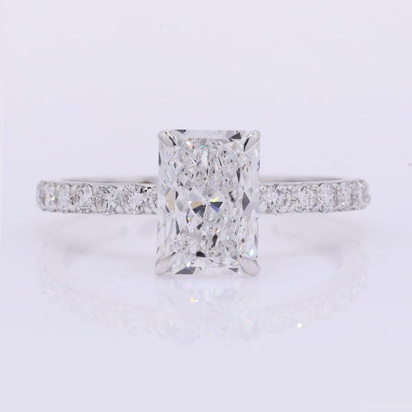 2.42 Carats Lab Grown Diamond 14K Gold Ring