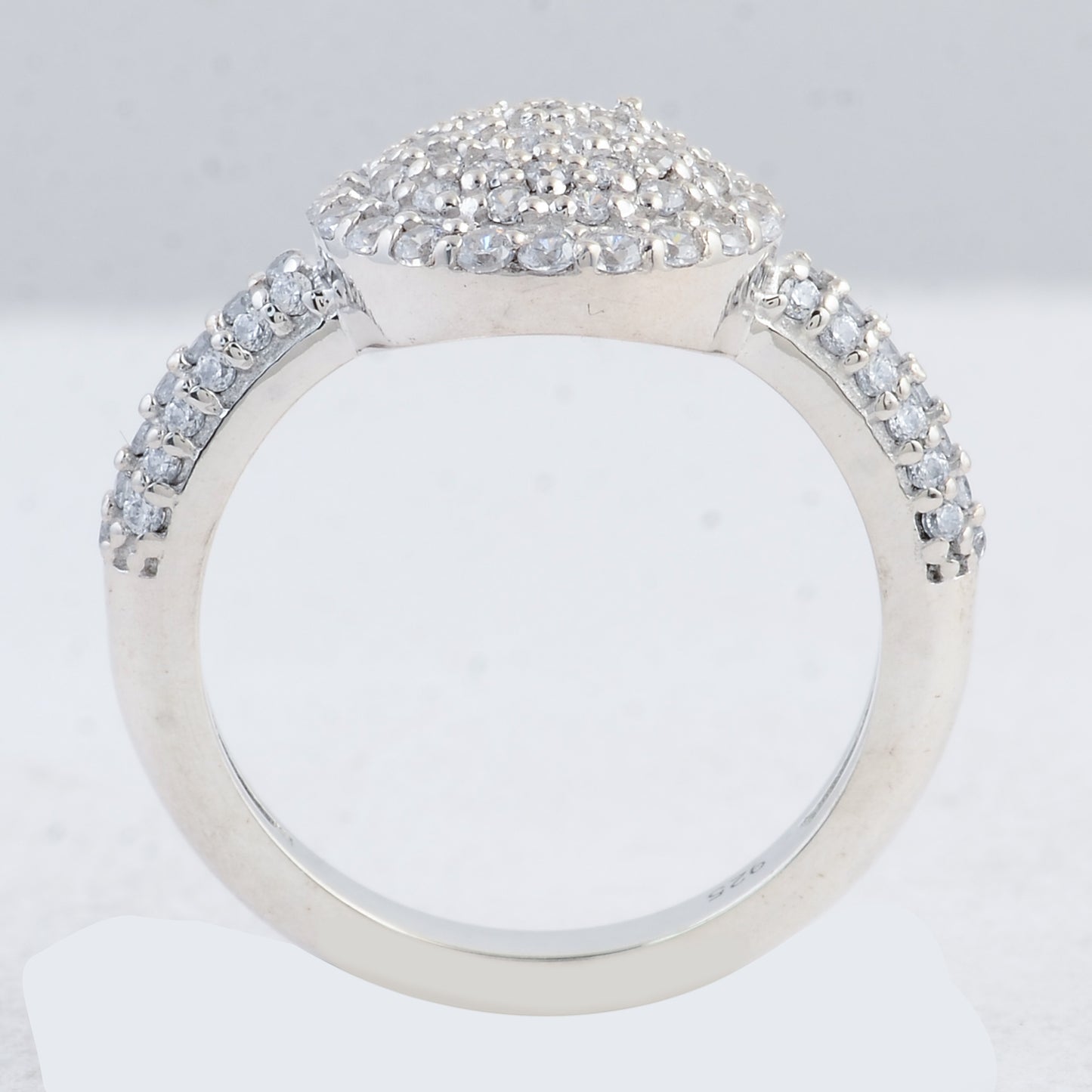 1.14 Ct Round Cubic Zirconia 925 Sterling Silver Ring