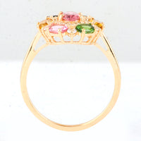 1.70 Ct Oval Tourmaline 14K Gold Ring