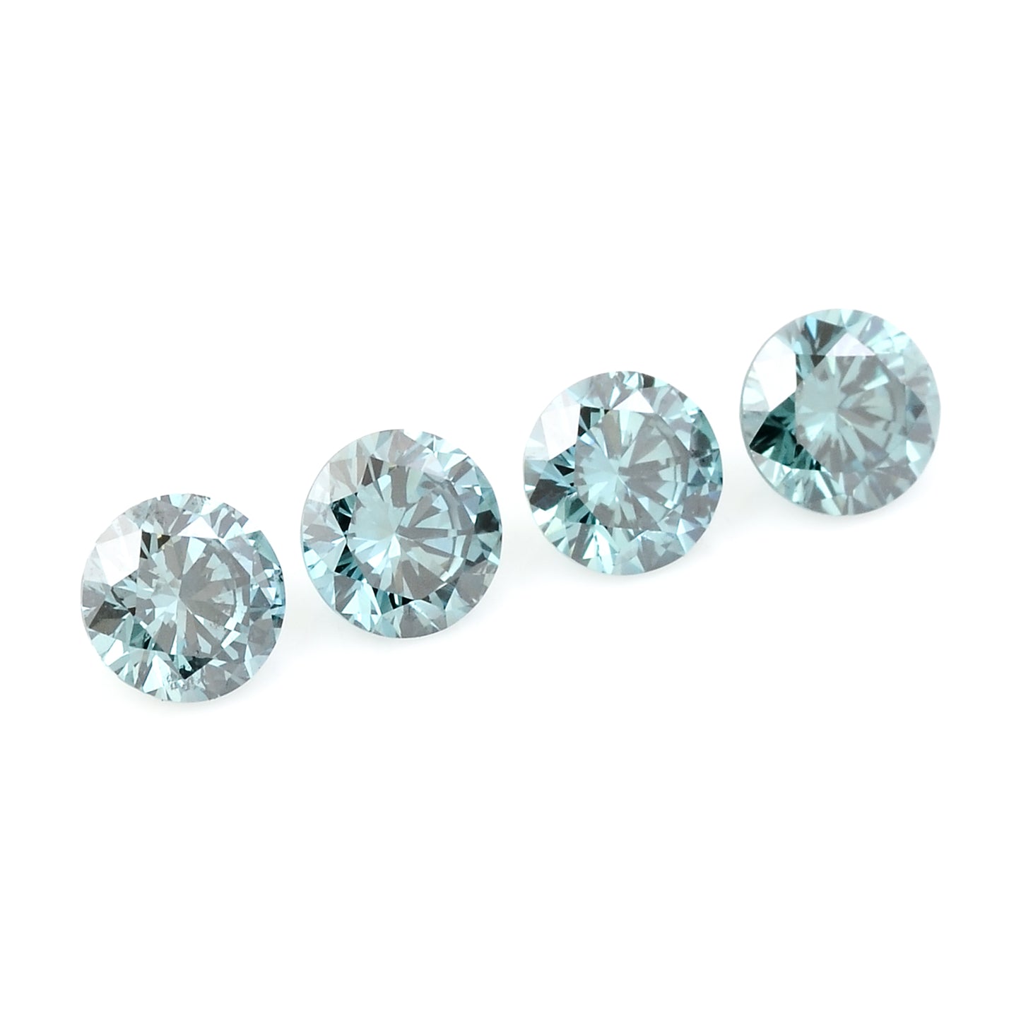 0.65 Blue Diamond Round Loose Gemstone