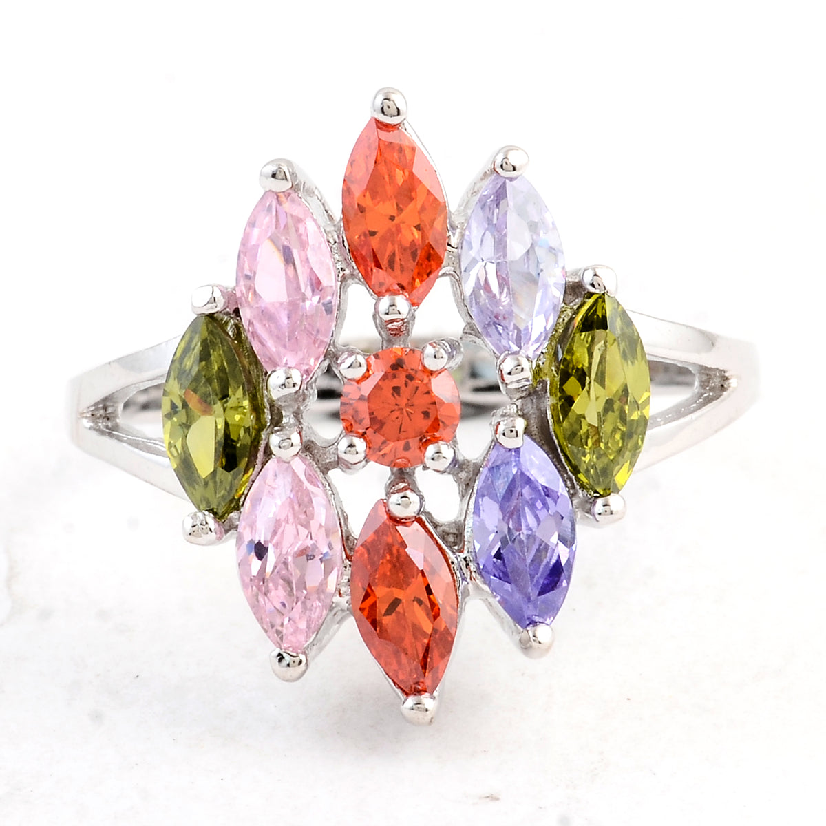 6.74 Ct Cubic Zirconia 925 Sterling Silver Ring