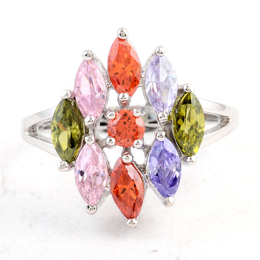 6.74 Ct Cubic Zirconia 925 Sterling Silver Ring