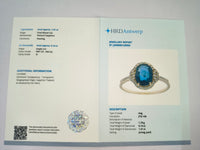 1.55 Ct Oval Natural Sapphire 14K Gold Ring