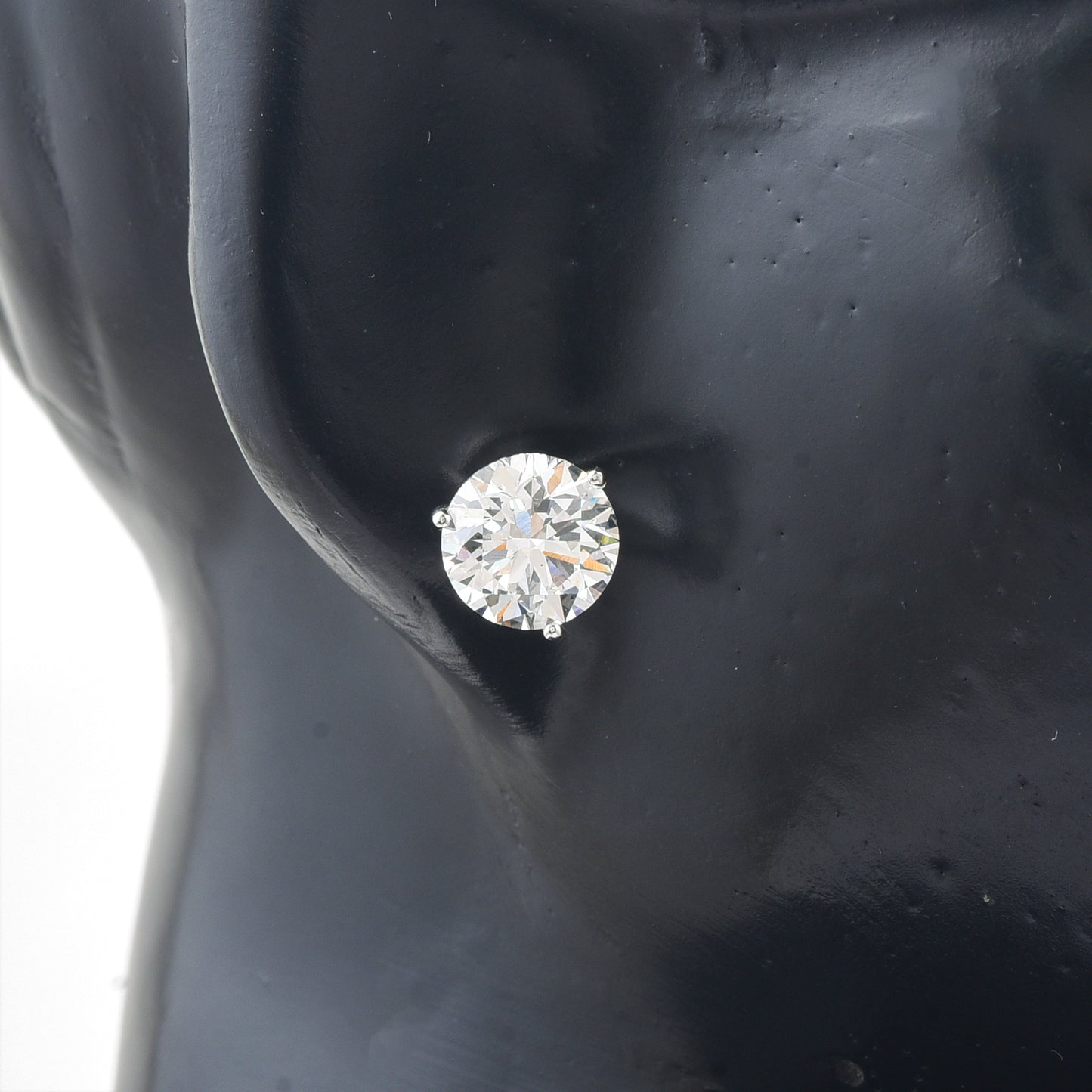 5.15 Carats Lab Grown Diamond 14K Gold Earrings