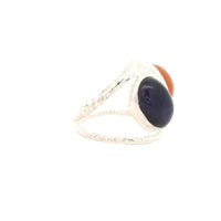 13.53 Ct Amethyst, Moonstone 925 Sterling Silver Ring