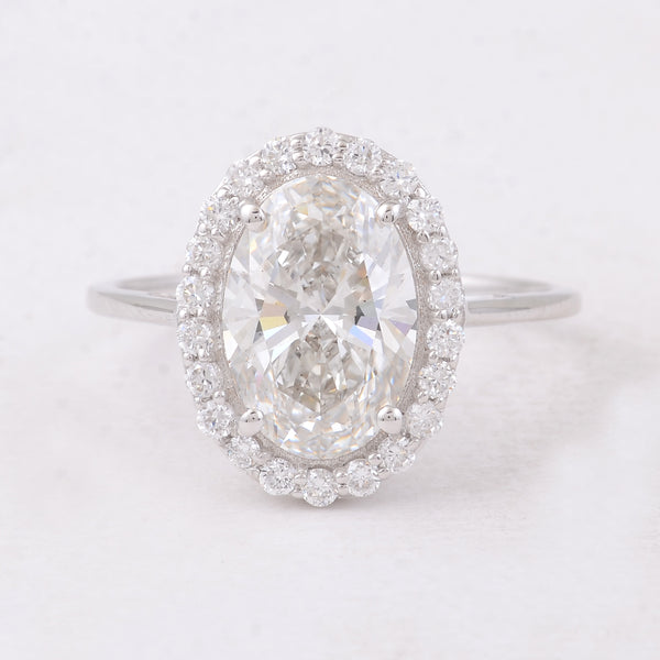 2.72 Carats Lab Grown Diamond 14K Gold Ring
