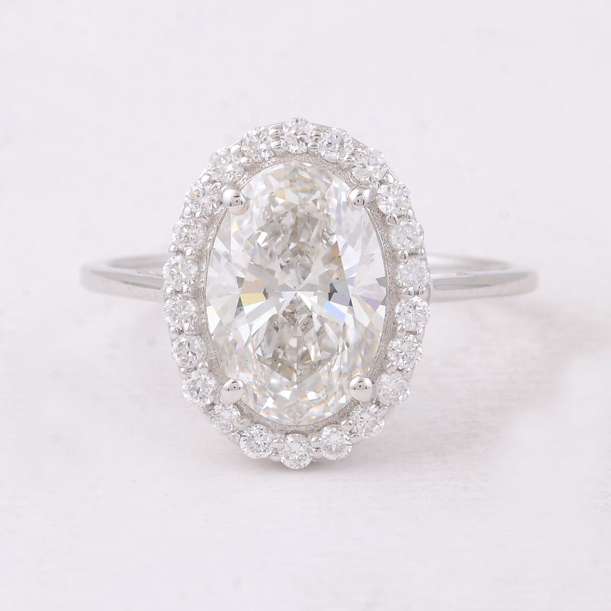 2.72 Carats Lab Grown Diamond 14K Gold Ring