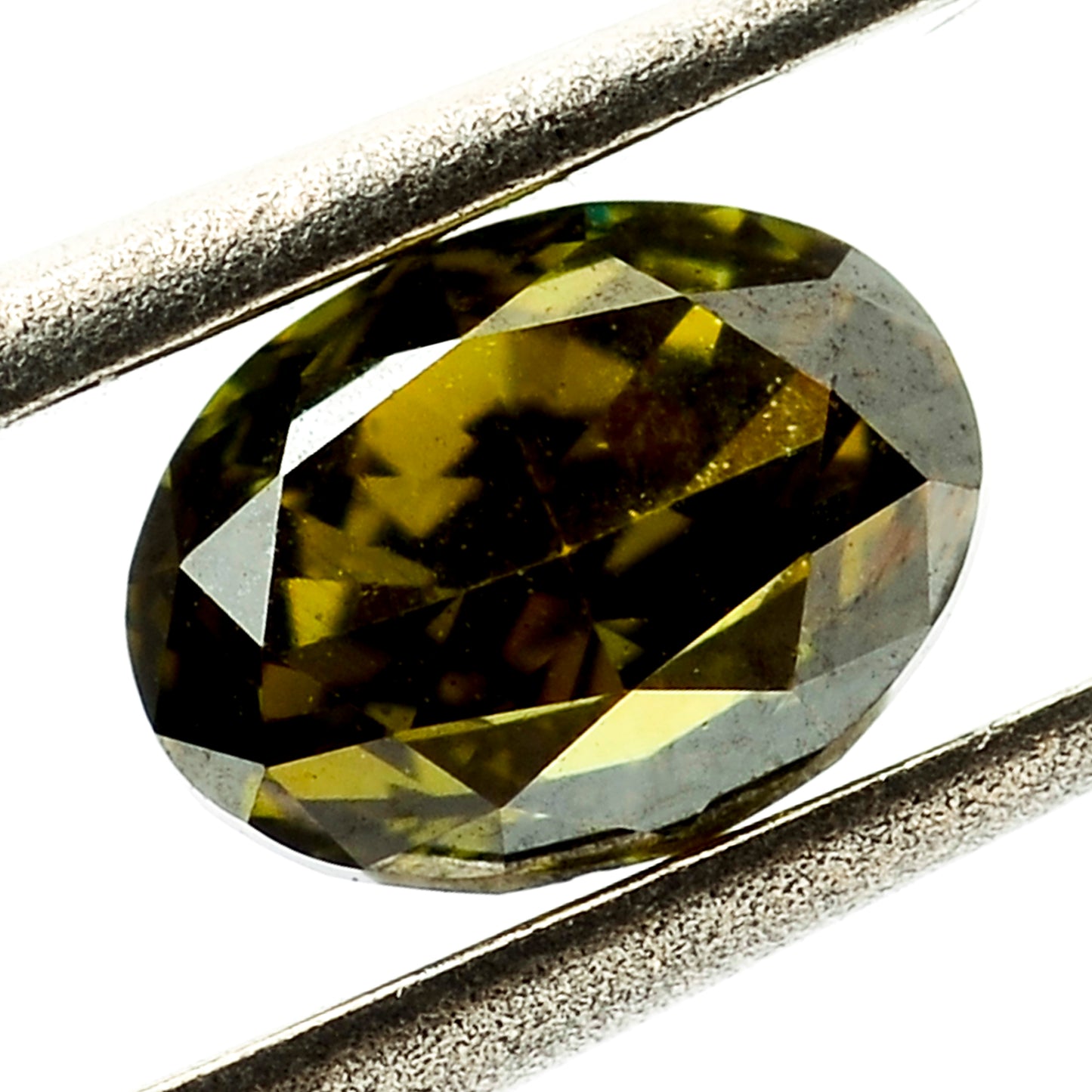 0.43 Green Diamond Oval Loose Diamond