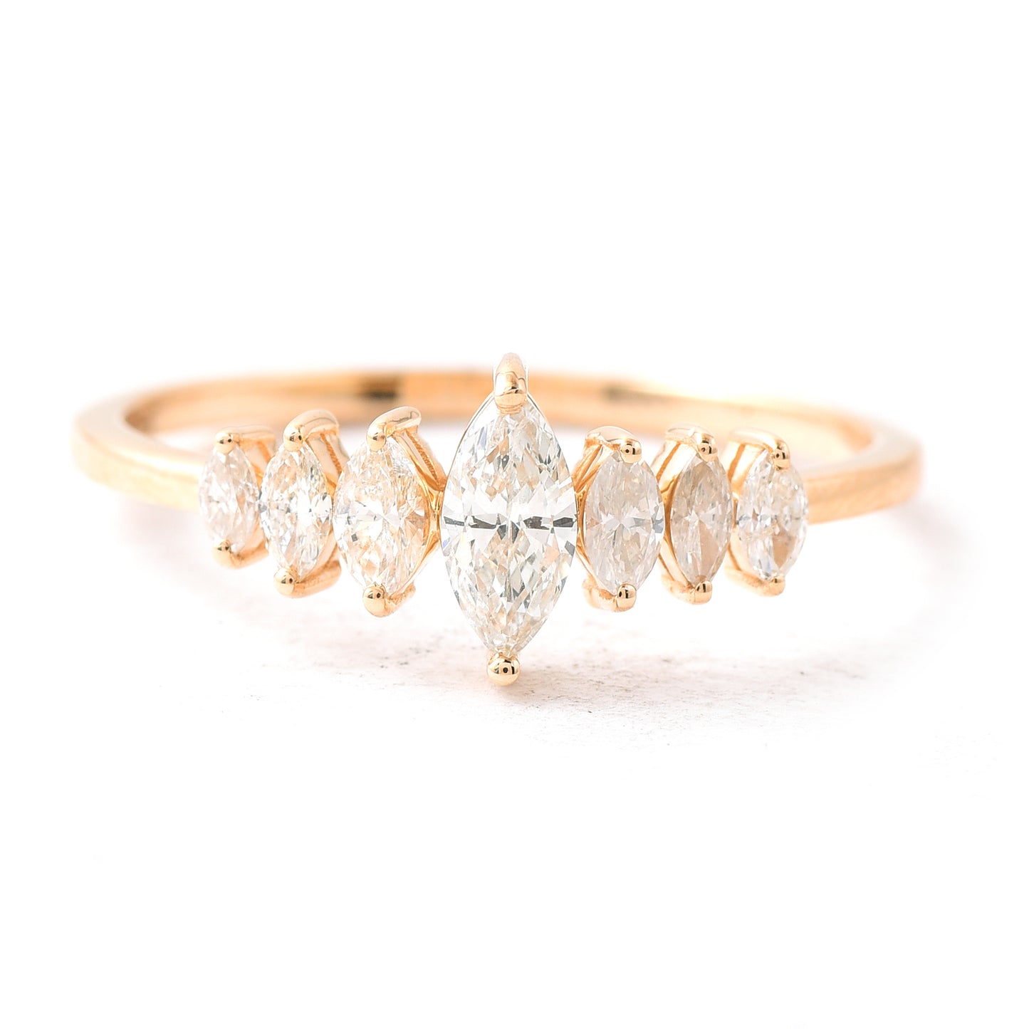 0.44 Ct Marquise Diamond 14K Gold Ring