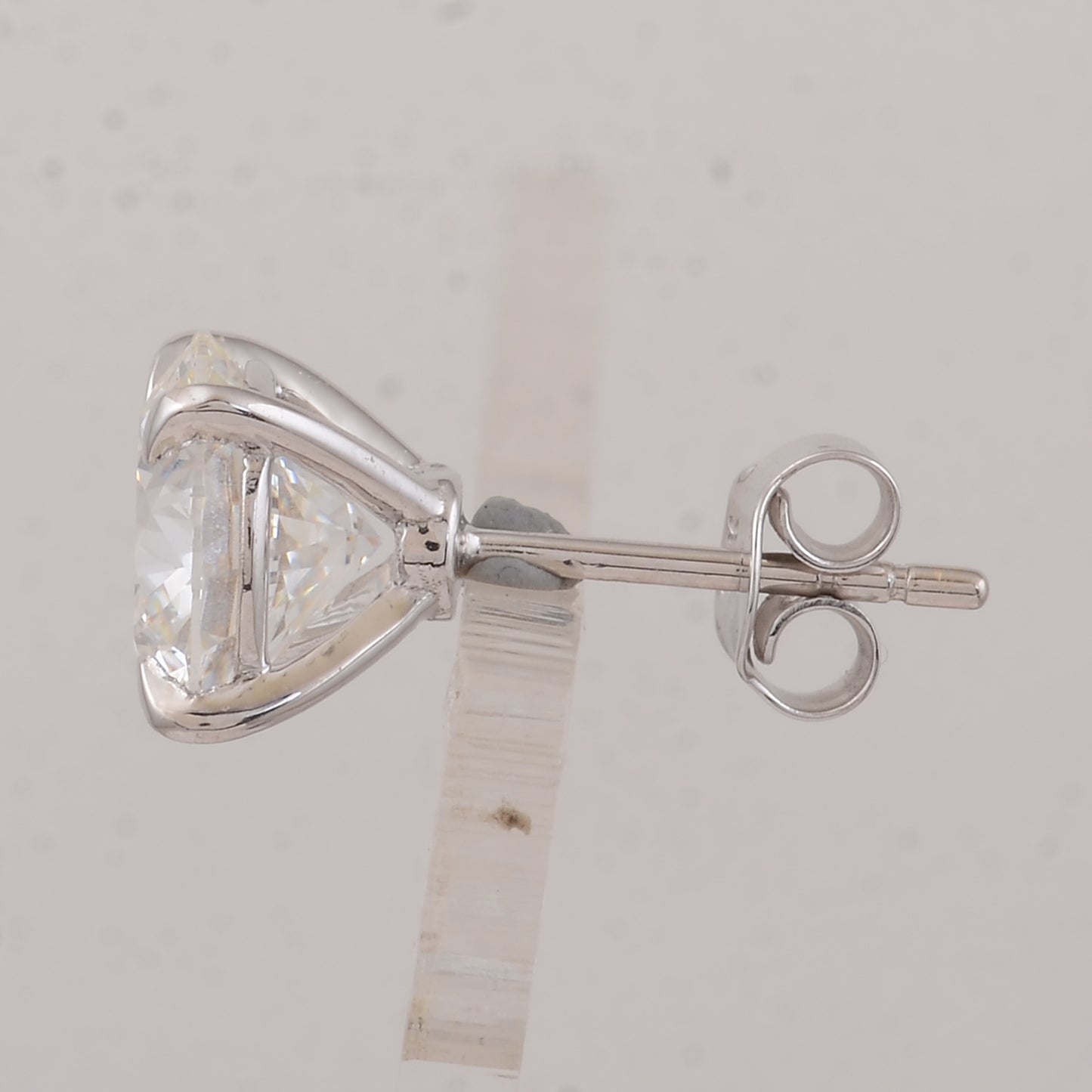 4.06 Carats Lab Grown Diamond 14K Gold Earrings