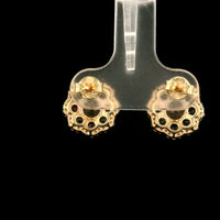 2.43 Ct Round Tourmaline 14K Gold Earrings