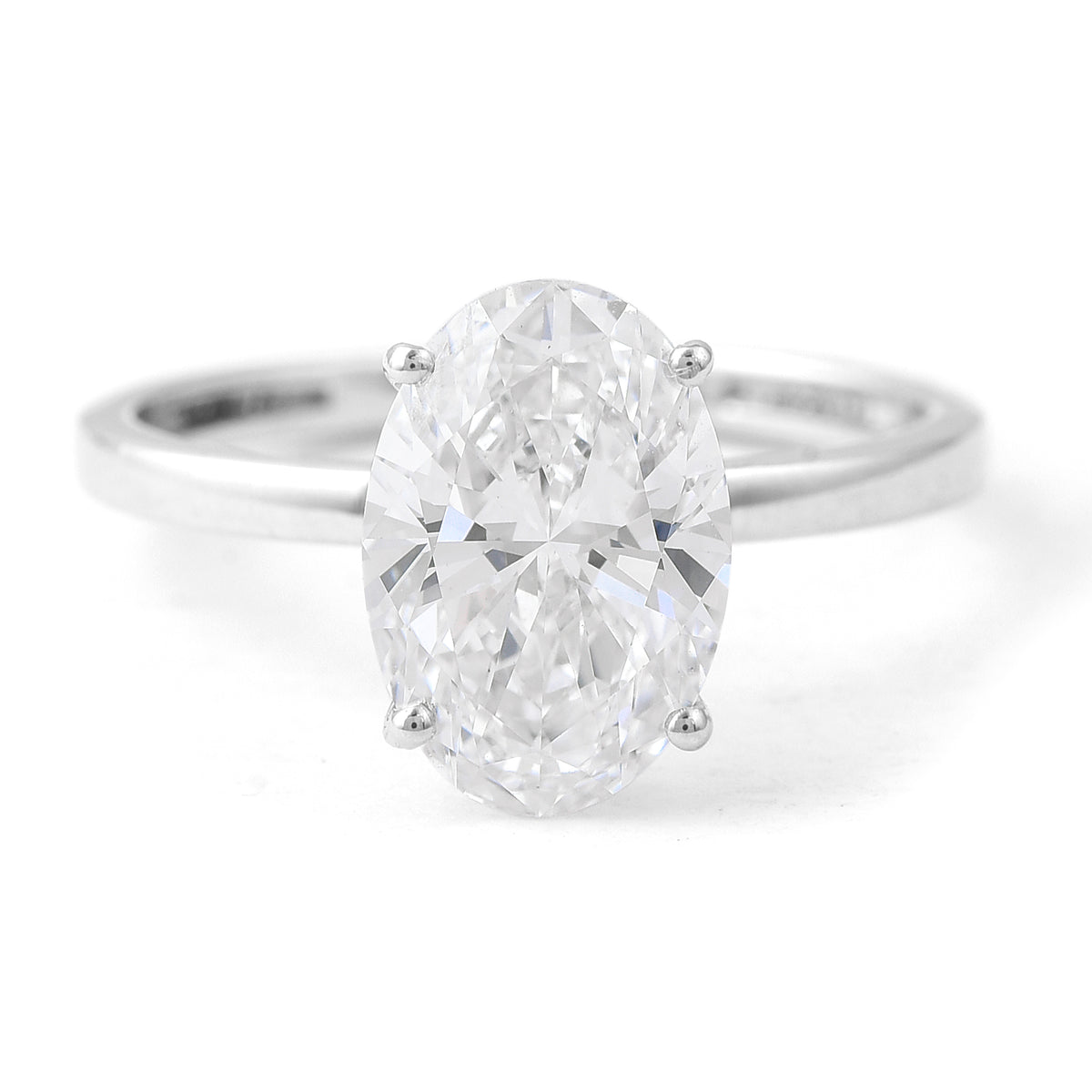 3.01 Carats Lab Grown Diamond 14K Gold Ring