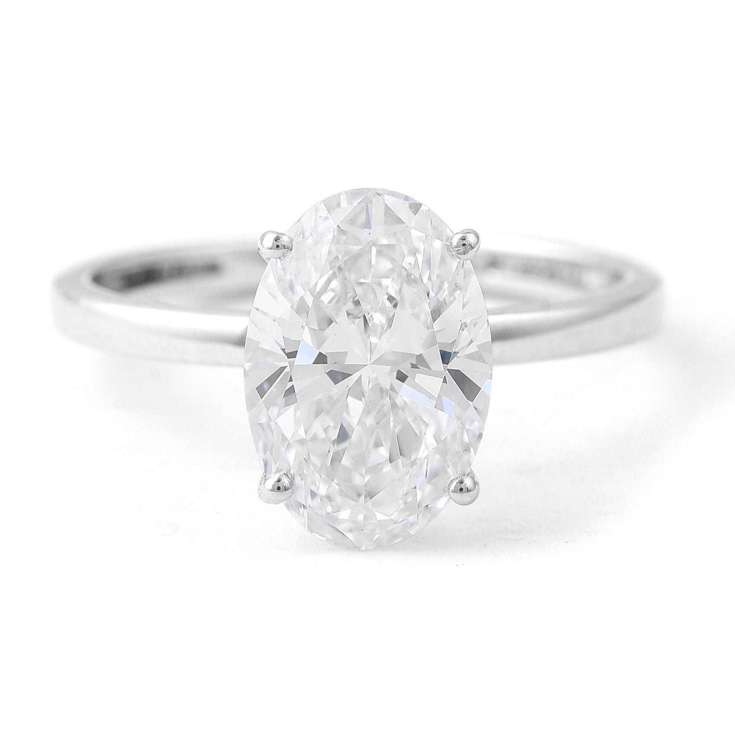 3.01 Carats Lab Grown Diamond 14K Gold Ring