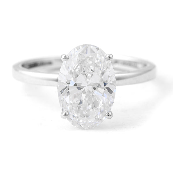 3.01 Carats Lab Grown Diamond 14K Gold Ring