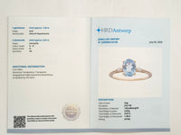 1.35 Ct Oval Natural Aquamarine 14K Gold Ring