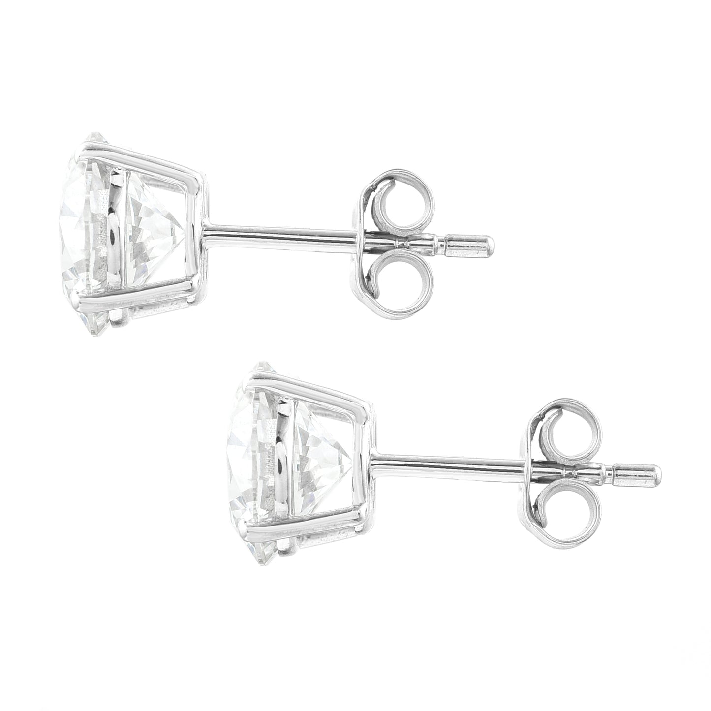 3.16 Carats Lab Grown Diamond 14K Gold Earrings