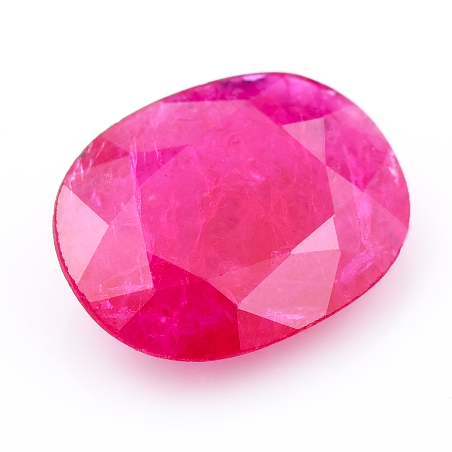 3.21 Natural Corundum Ruby Oval Mixed Cut Gemstone