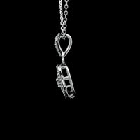 0.94 Ct Round Lab Grown Diamond 925 Sterling Silver Pendant