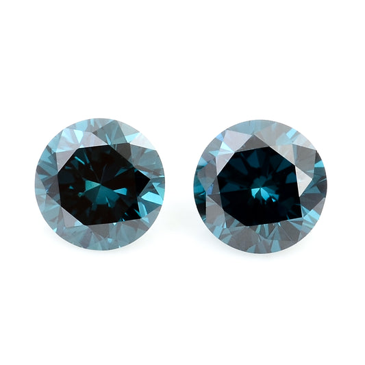 0.44 Blue Diamond Round Loose Gemstone