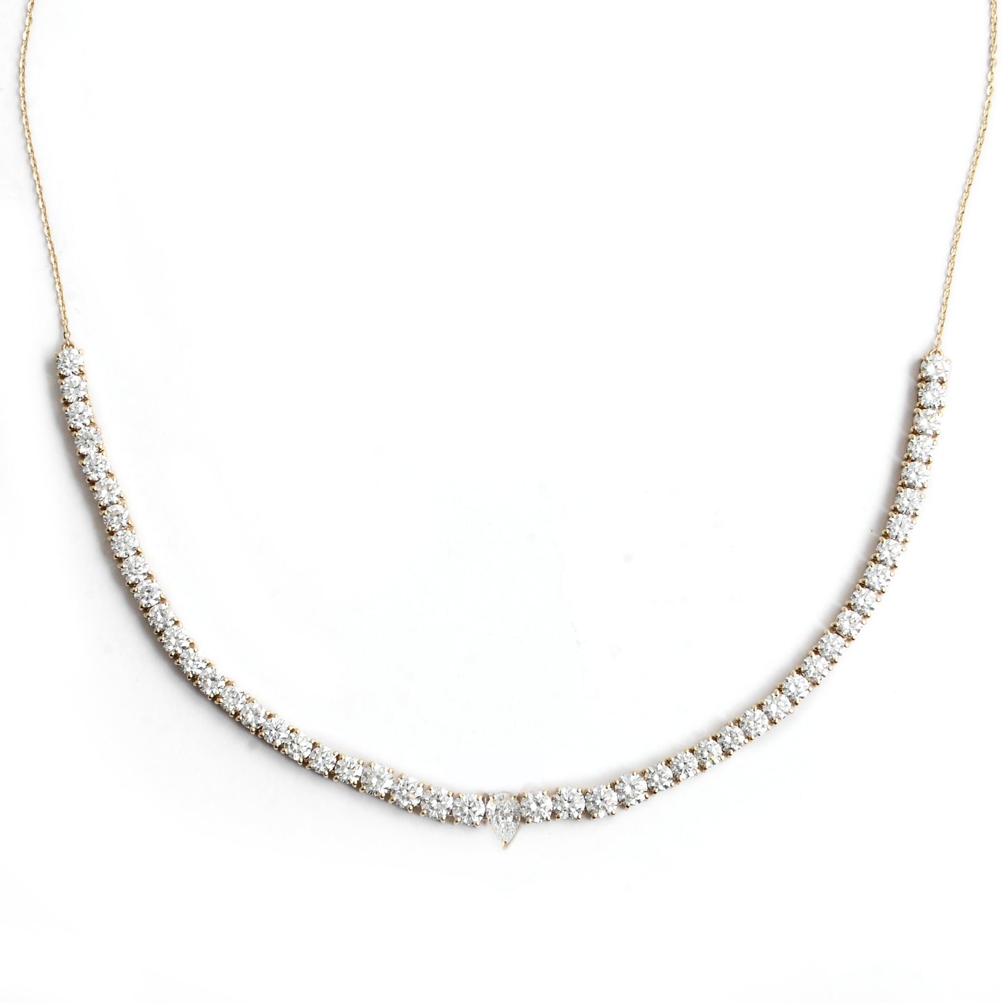 5.99 Carats Lab Grown Diamond 14K Gold Necklace