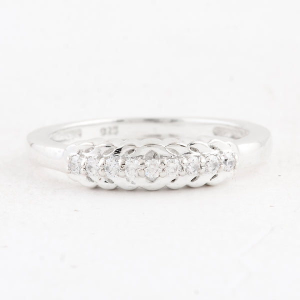 0.31 Ct Round Cubic Zirconia 925 Sterling Silver Ring