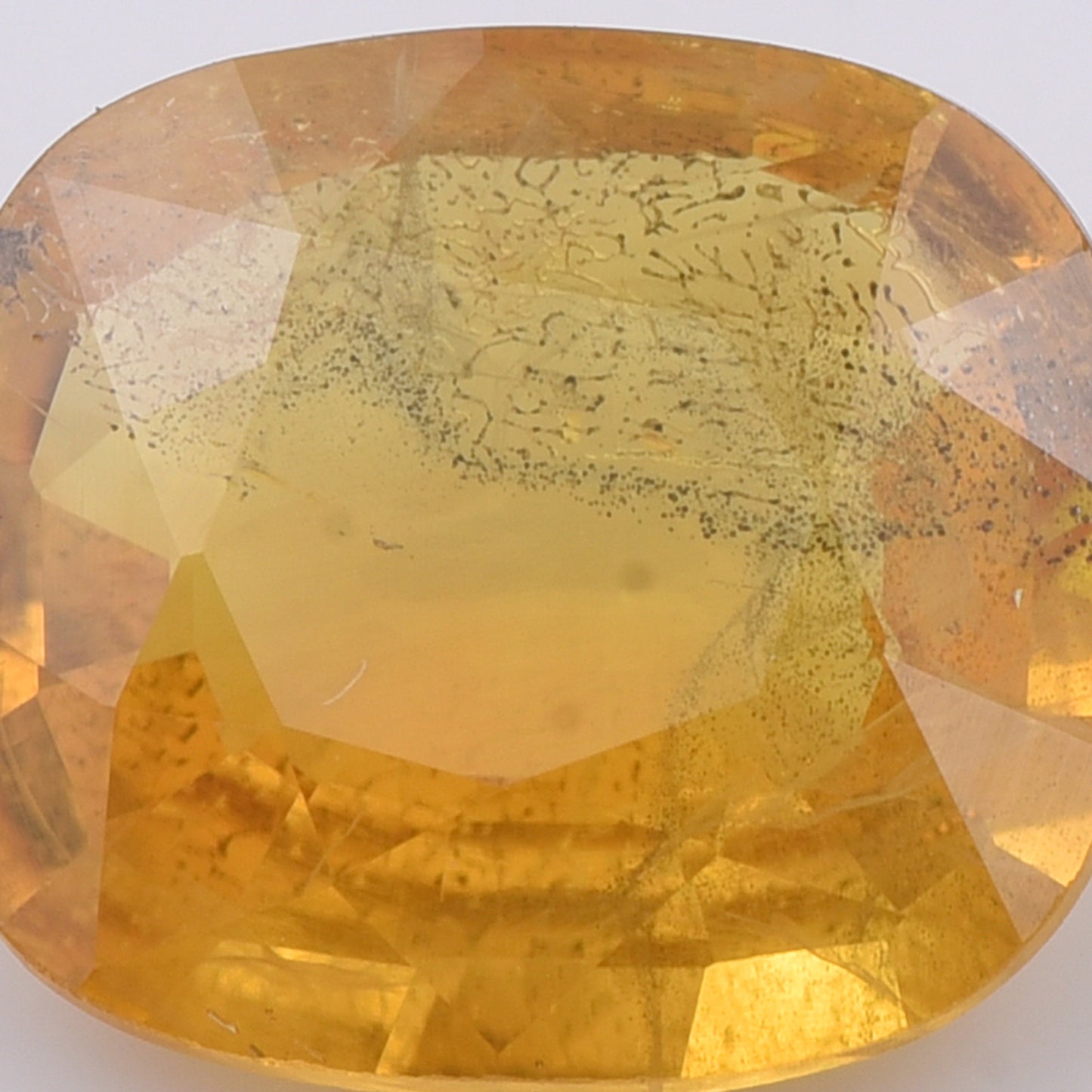 3.32 Natural Corundum Yellow Sapphire Rectangular Cushion Mixed Cut Gemstone