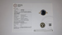 6.41 Ct Oval Mixed Cut Natural Corundum Sapphire 14K Gold Ring
