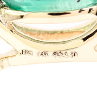 2.26 Ct Marquise Mixed Cut Natural Beryl Emerald 14K Gold Ring