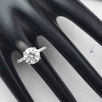 3.15 Carats Lab Grown Diamond 950 Platinum Ring