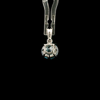 1.72 Carats Blue Lab Grown Diamond 14K Gold Pendant