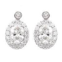 3.17 Carats Lab Grown Diamond 14K Gold Earrings