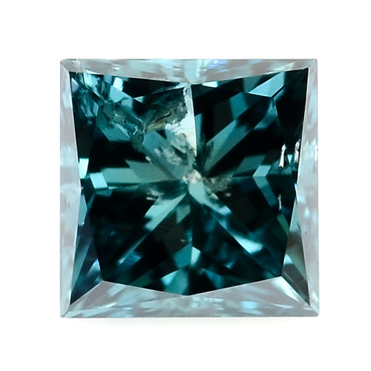 0.28 Blue Diamond Sqaure Loose Gemstone